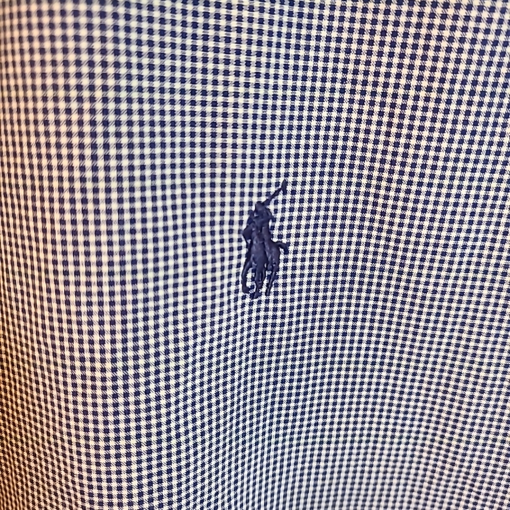 Ralph Lauren Button Down Shirt Mens 17 32/33 - Picture 2 of 4